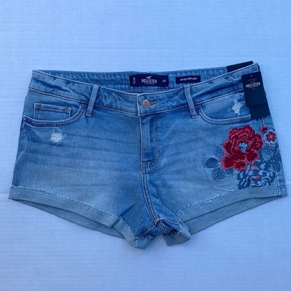New Hollister Low Rise Denim Shorts